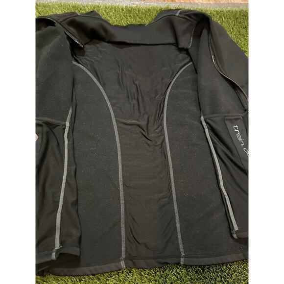 HYLETE Full Zip Jacket Mens Small Black Running Pockets Mesh Sides and Back - Picture 11 of 11